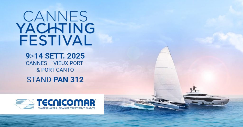 Tecnicomar sarà presente al Cannes Yachting Festival 2025 dal 9 al 14 settembre.